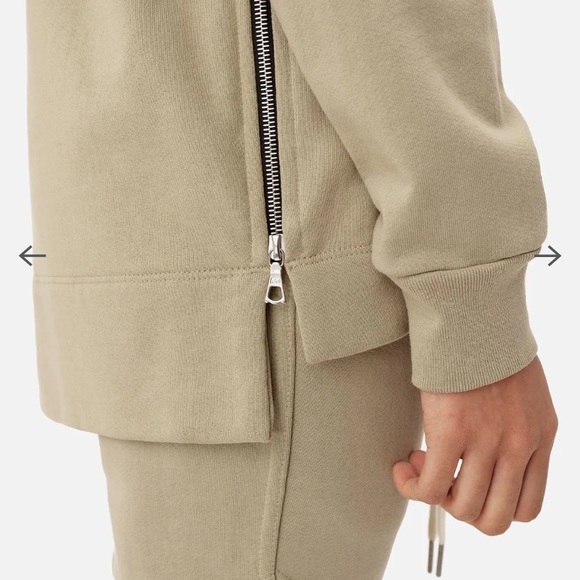 JOHN ELLIOT HALF ZIP HOODED VILLAIN/ SAND - Picture 4 of 8